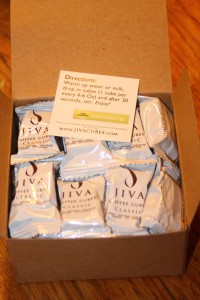 sample box of Jiva Cubes