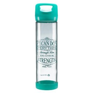 glass water bottle