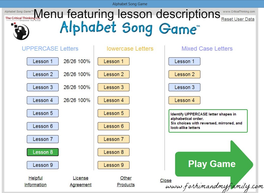 Alphabet Song Game